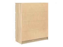 Aparador de roble Sonoma 80x35x99 cm madera de ingeniería