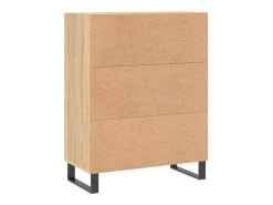 Aparador de roble Sonoma 69,5x34x90 cm madera de ingeniería