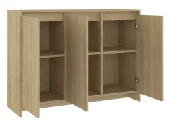 Aparador de roble Sonoma 102x33x75 cm Madera de ingeniería