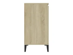 Aparador de roble Sonoma 104x35x70 cm madera de ingeniería