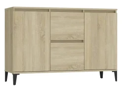 Aparador de roble Sonoma 104x35x70 cm madera de ingeniería