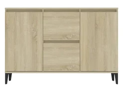 Aparador de roble Sonoma 104x35x70 cm madera de ingeniería