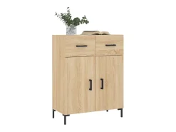 Aparador de roble Sonoma 69,5x34x90 cm madera de ingeniería