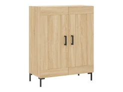 Aparador de roble Sonoma 69,5x34x90 cm madera de ingeniería