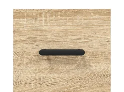 Aparador de roble Sonoma 69,5x34x90 cm madera de ingeniería