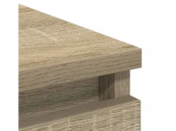 Aparador de roble Sonoma 80x35x76 cm madera de ingeniería
