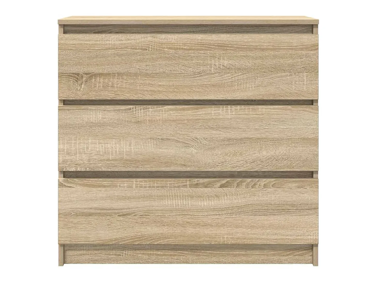 Aparador de roble Sonoma 80x35x76 cm madera de ingeniería