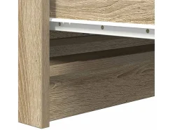 Aparador de roble Sonoma 80x35x76 cm madera de ingeniería
