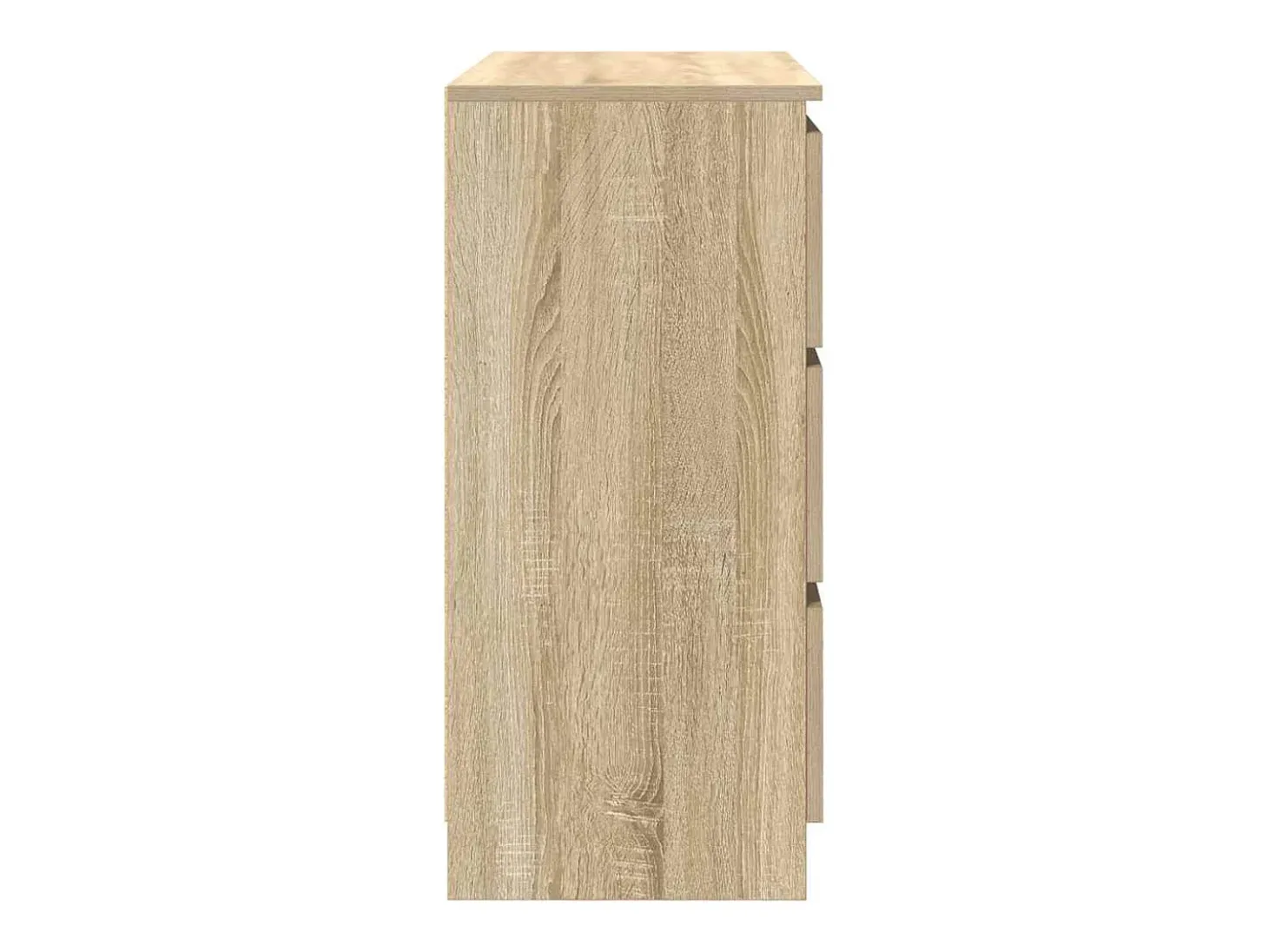 Aparador de roble Sonoma 80x35x76 cm madera de ingeniería