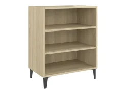 Aparador de roble Sonoma 57x35x70 cm madera de ingeniería