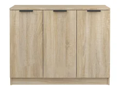 Aparador de roble Sonoma 90,5 x 30 x 70 cm Madera de ingeniería
