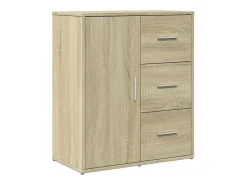 Aparador de roble Sonoma 60x31x70 cm madera de ingeniería