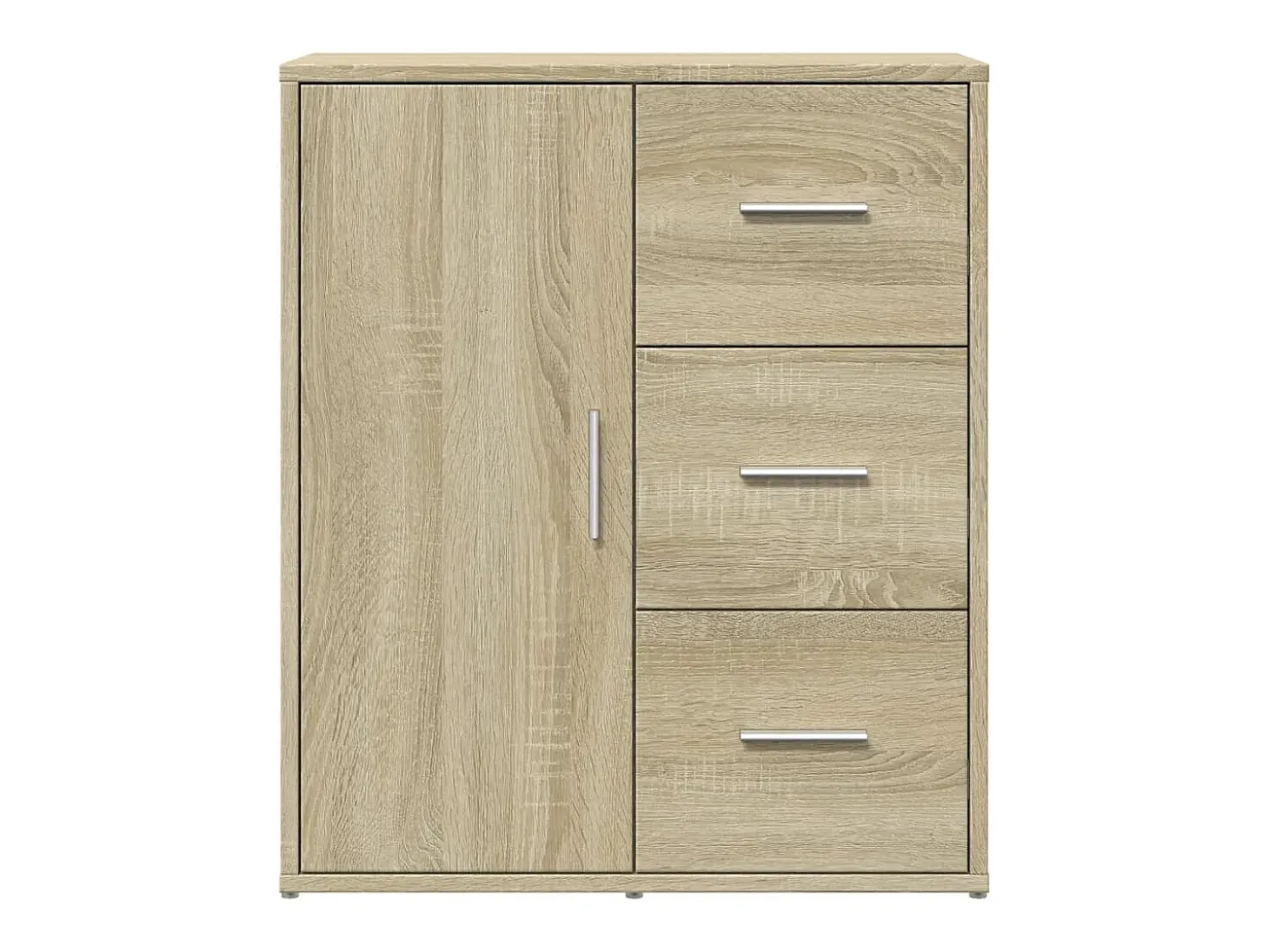 Aparador de roble Sonoma 60x31x70 cm madera de ingeniería