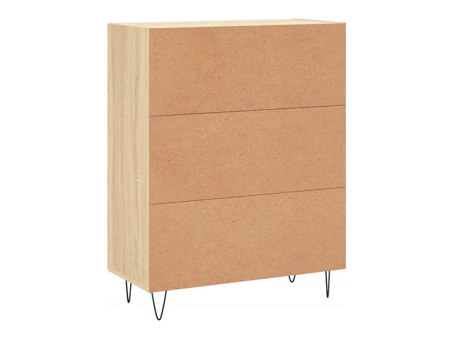 Aparador de roble Sonoma 69,5x34x90 cm madera de ingeniería
