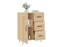 Aparador de roble Sonoma 69,5x34x90 cm madera de ingeniería