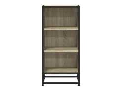 Aparador de roble Sonoma 35,5x35x76 cm madera contrachapada y metal