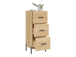 Aparador de roble Sonoma 34,5 x 34 x 90 cm Madera de ingeniería