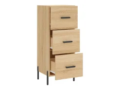 Aparador de roble Sonoma 34,5 x 34 x 90 cm Madera de ingeniería