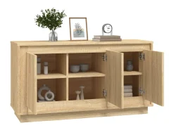Aparador de roble Sonoma 102x35x55 cm madera de ingeniería