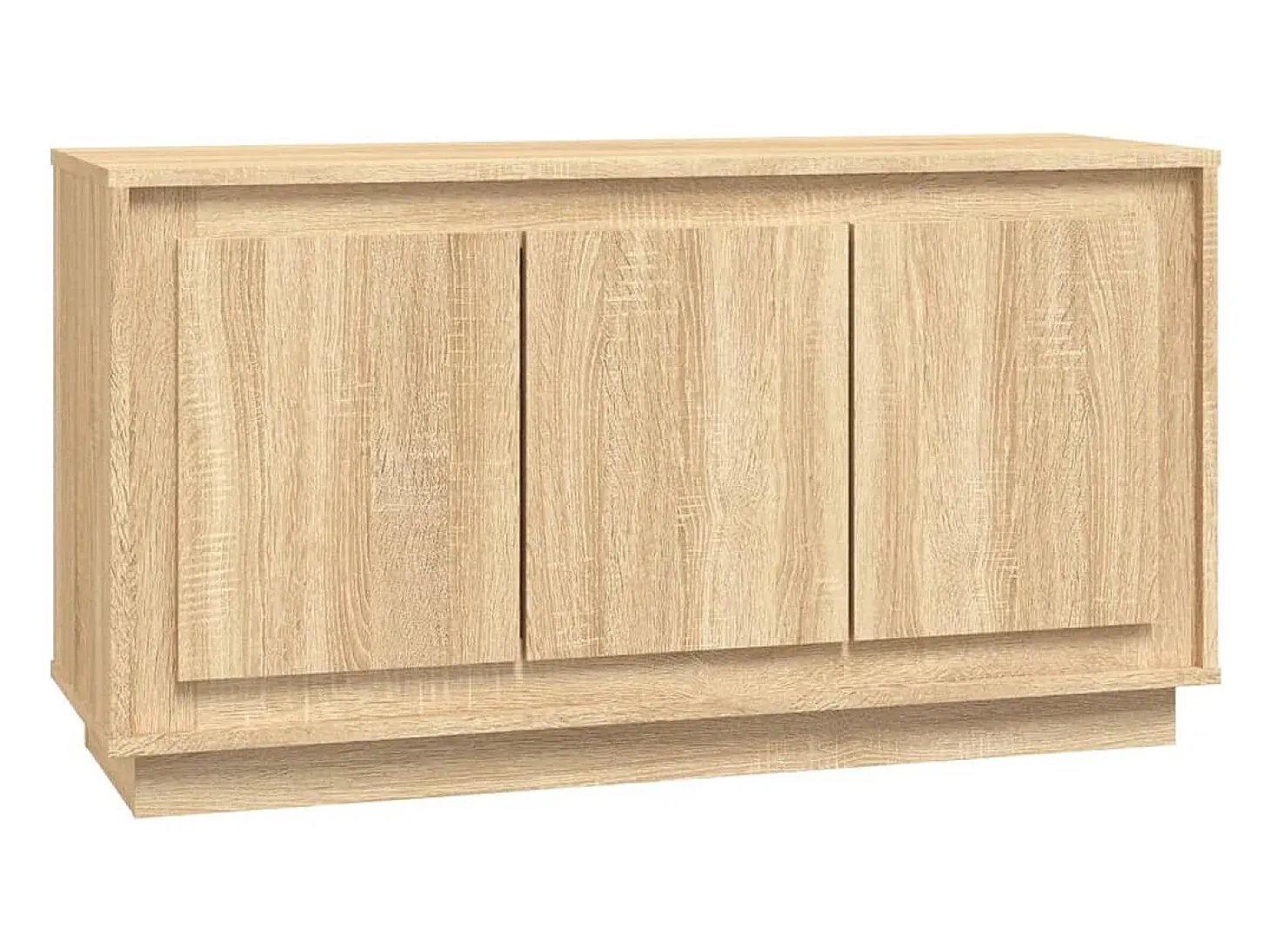 Aparador de roble Sonoma 102x35x55 cm madera de ingeniería