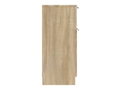 Aparador de roble Sonoma 30x30x70 cm Madera de ingeniería
