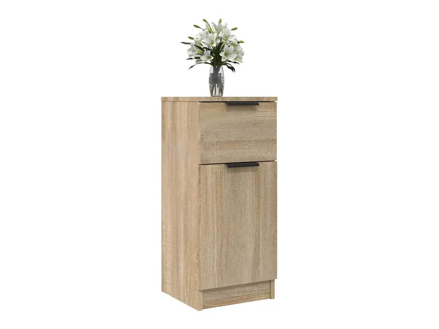 Aparador de roble Sonoma 30x30x70 cm Madera de ingeniería