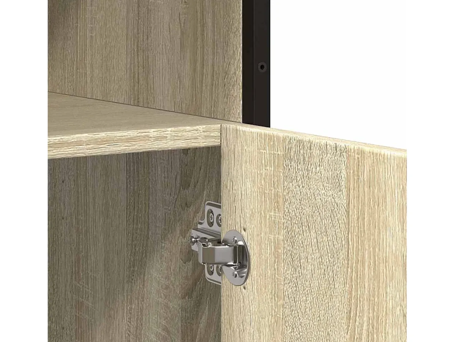 Aparador de roble Sonoma 100x35x76 cm madera de ingeniería