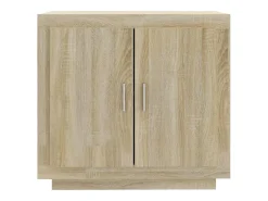 Aparador de roble Sonoma 80x40x75 cm Madera de ingeniería