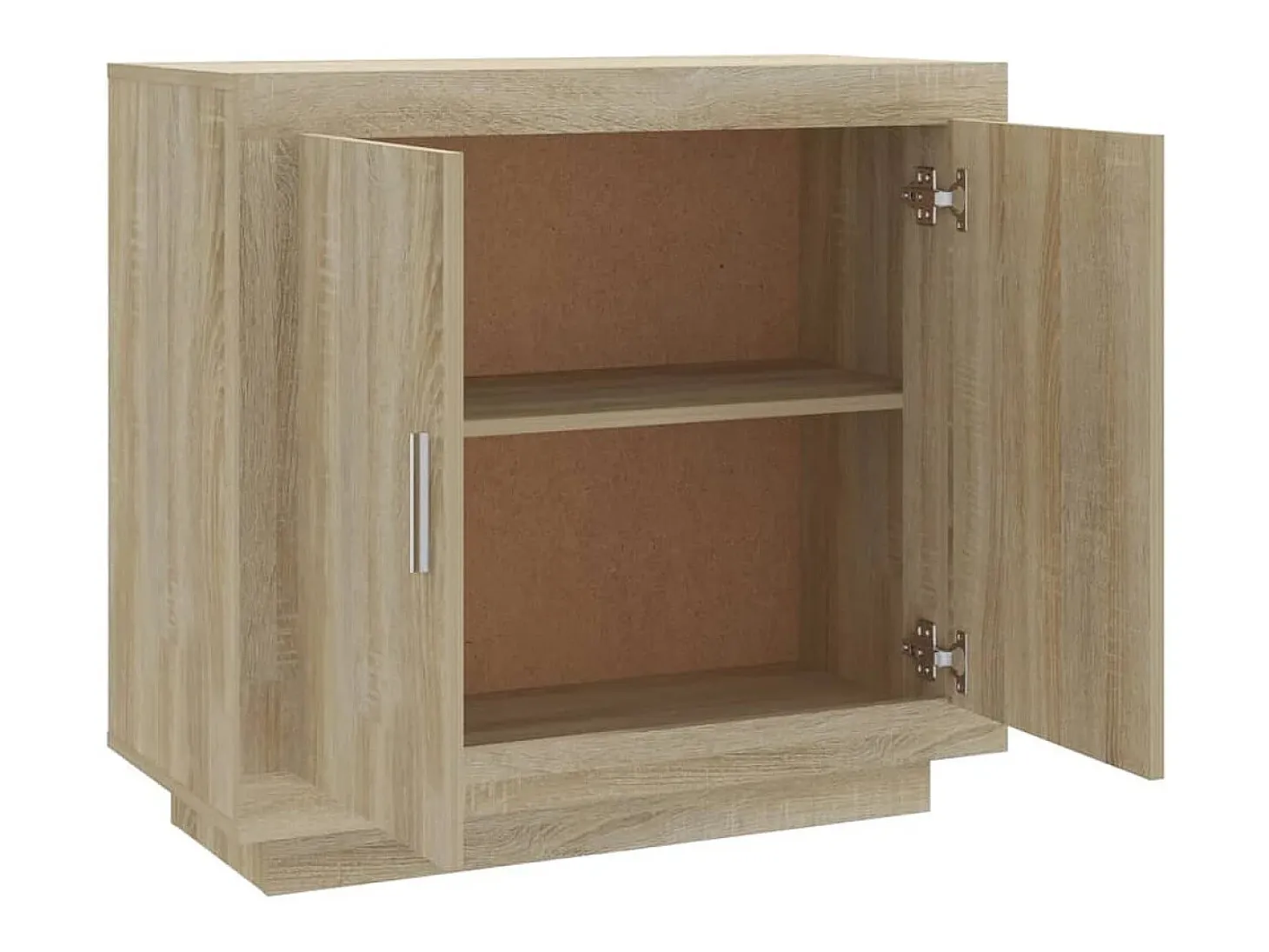 Aparador de roble Sonoma 80x40x75 cm Madera de ingeniería