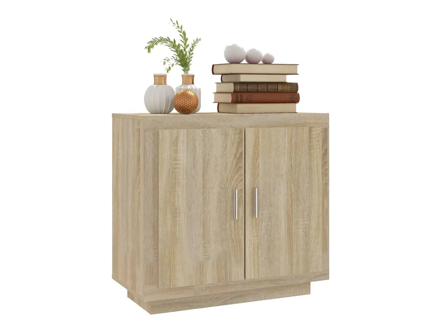 Aparador de roble Sonoma 80x40x75 cm Madera de ingeniería