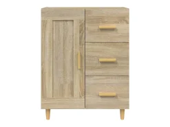 Aparador de roble Sonoma 69,5 x 34 x 90 cm Madera de ingeniería