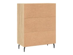 Aparador de roble Sonoma 69,5x34x90 cm madera de ingeniería