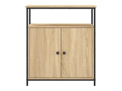 Aparador de roble Sonoma 70x30x80 cm madera de ingeniería