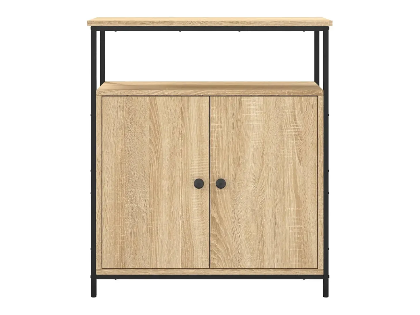 Aparador de roble Sonoma 70x30x80 cm madera de ingeniería