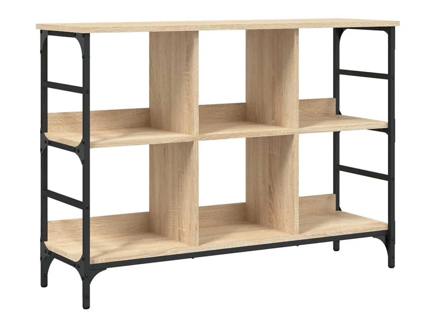 Aparador de roble Sonoma 102x32x73,5 cm madera de ingeniería