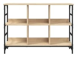 Aparador de roble Sonoma 102x32x73,5 cm madera de ingeniería
