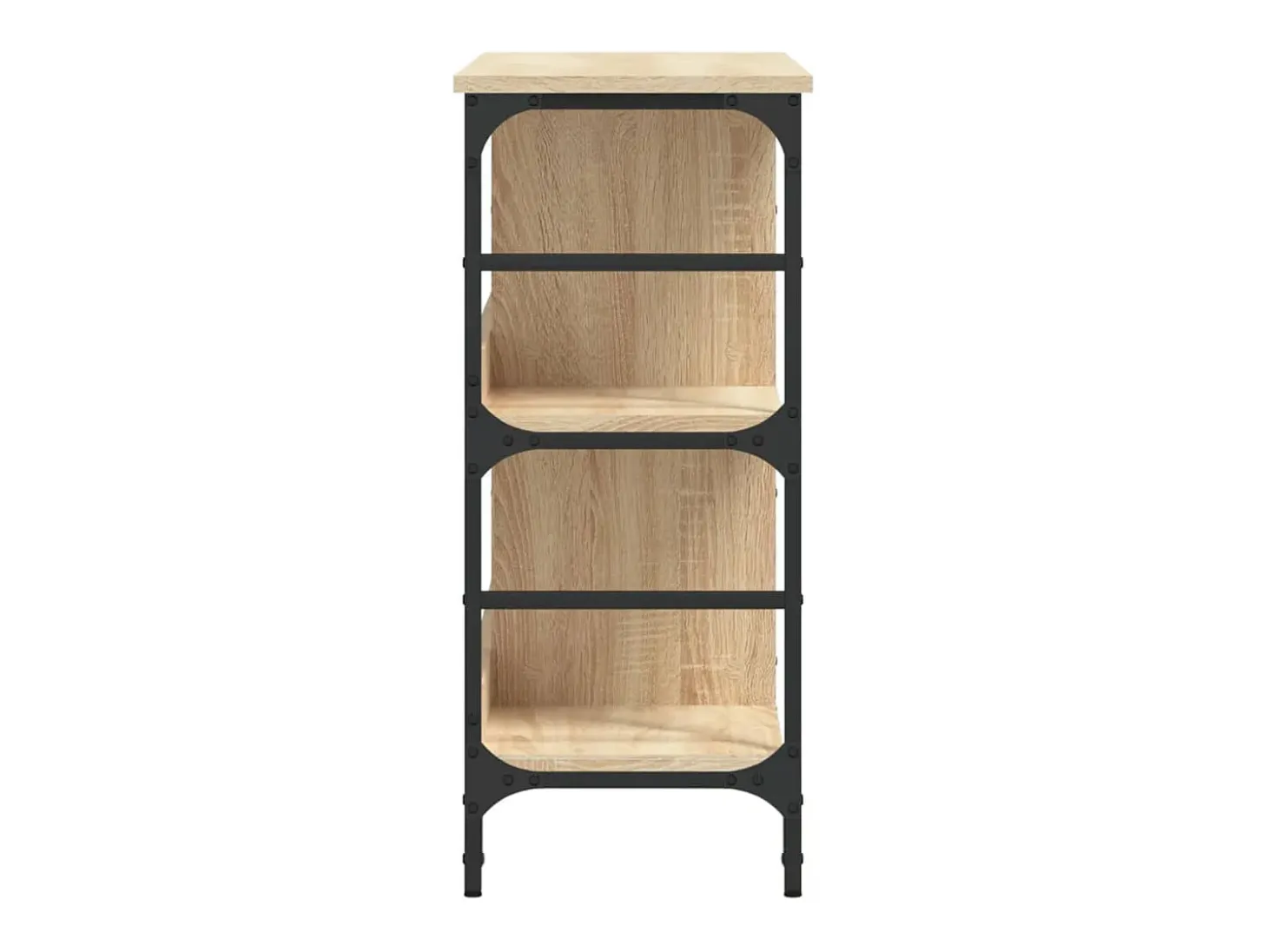 Aparador de roble Sonoma 102x32x73,5 cm madera de ingeniería