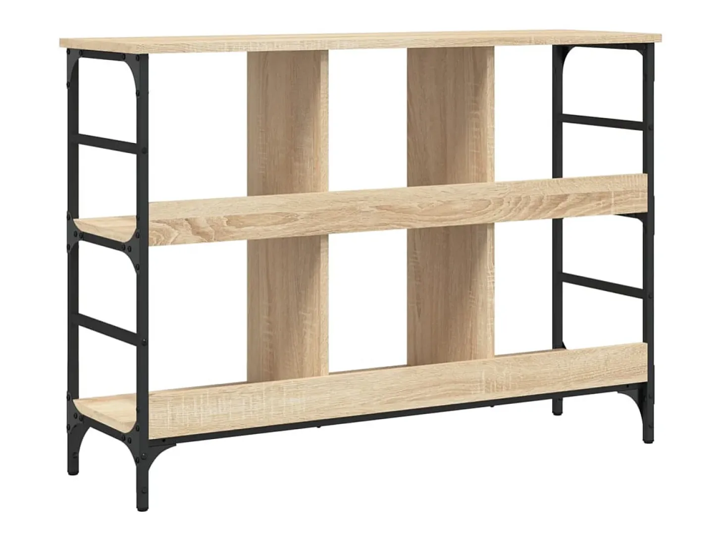 Aparador de roble Sonoma 102x32x73,5 cm madera de ingeniería