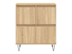 Aparador de roble Sonoma 60x35x70 cm Madera de ingeniería