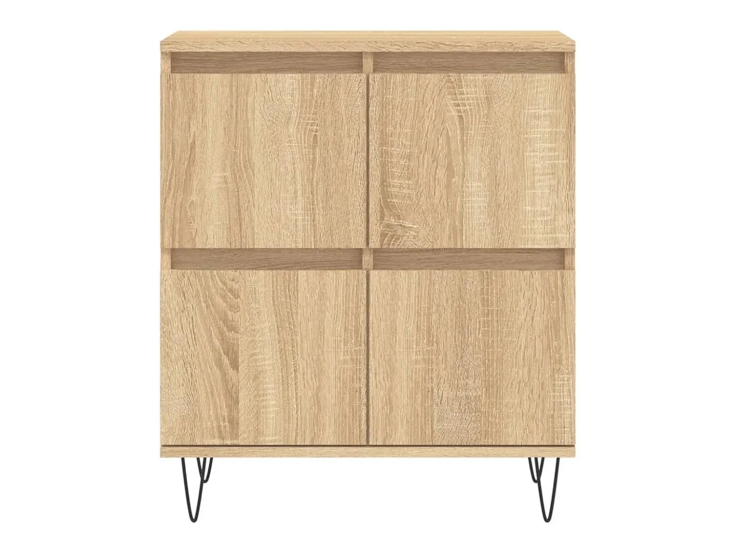 Aparador de roble Sonoma 60x35x70 cm Madera de ingeniería