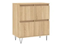 Aparador de roble Sonoma 60x35x70 cm Madera de ingeniería