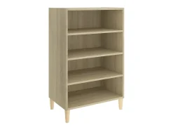 Aparador de roble Sonoma 57x35x90 cm Madera de ingeniería