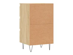 Aparador de roble Sonoma 40x35x70 cm madera de ingeniería