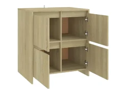 Aparador de roble Sonoma 70x41x75 cm Madera de ingeniería