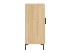 Aparador de roble Sonoma 90x34x80 cm madera de ingeniería