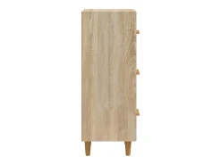 Aparador de roble Sonoma 34,5 x 34 x 90 cm Madera de ingeniería