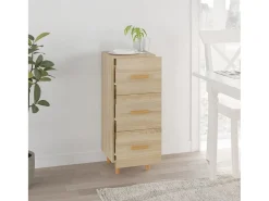 Aparador de roble Sonoma 34,5 x 34 x 90 cm Madera de ingeniería
