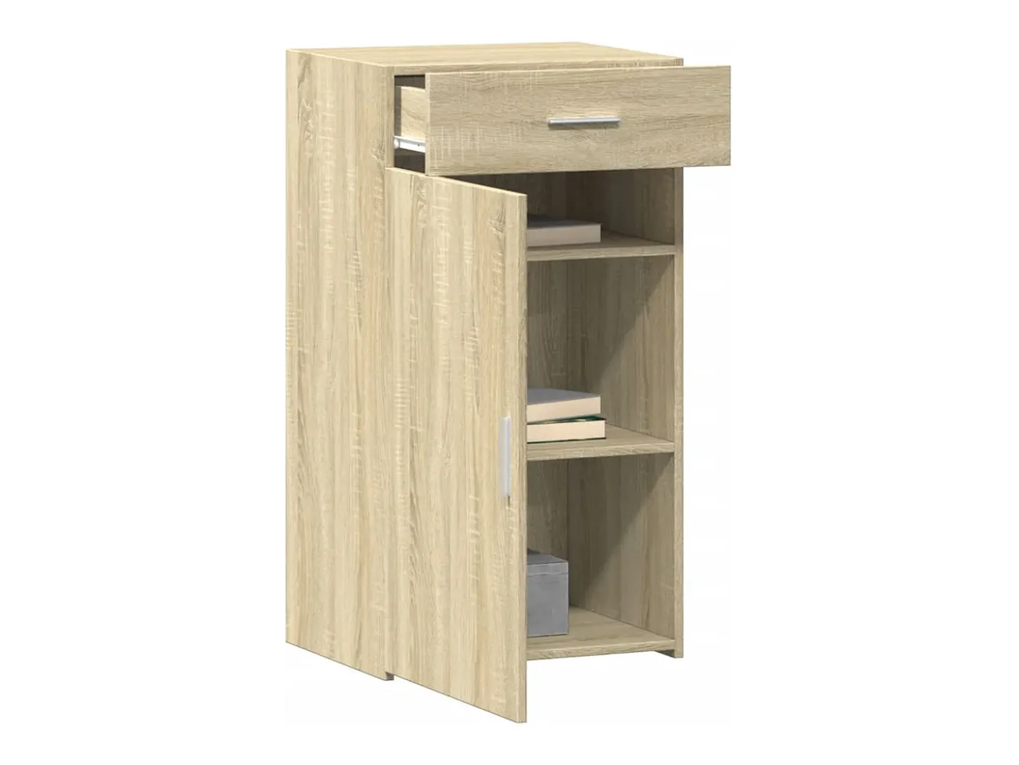 Aparador de roble Sonoma 50x42,5x93 cm madera de ingeniería