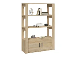 Aparador de roble Sonoma 80x30x119,5 cm Madera de ingeniería