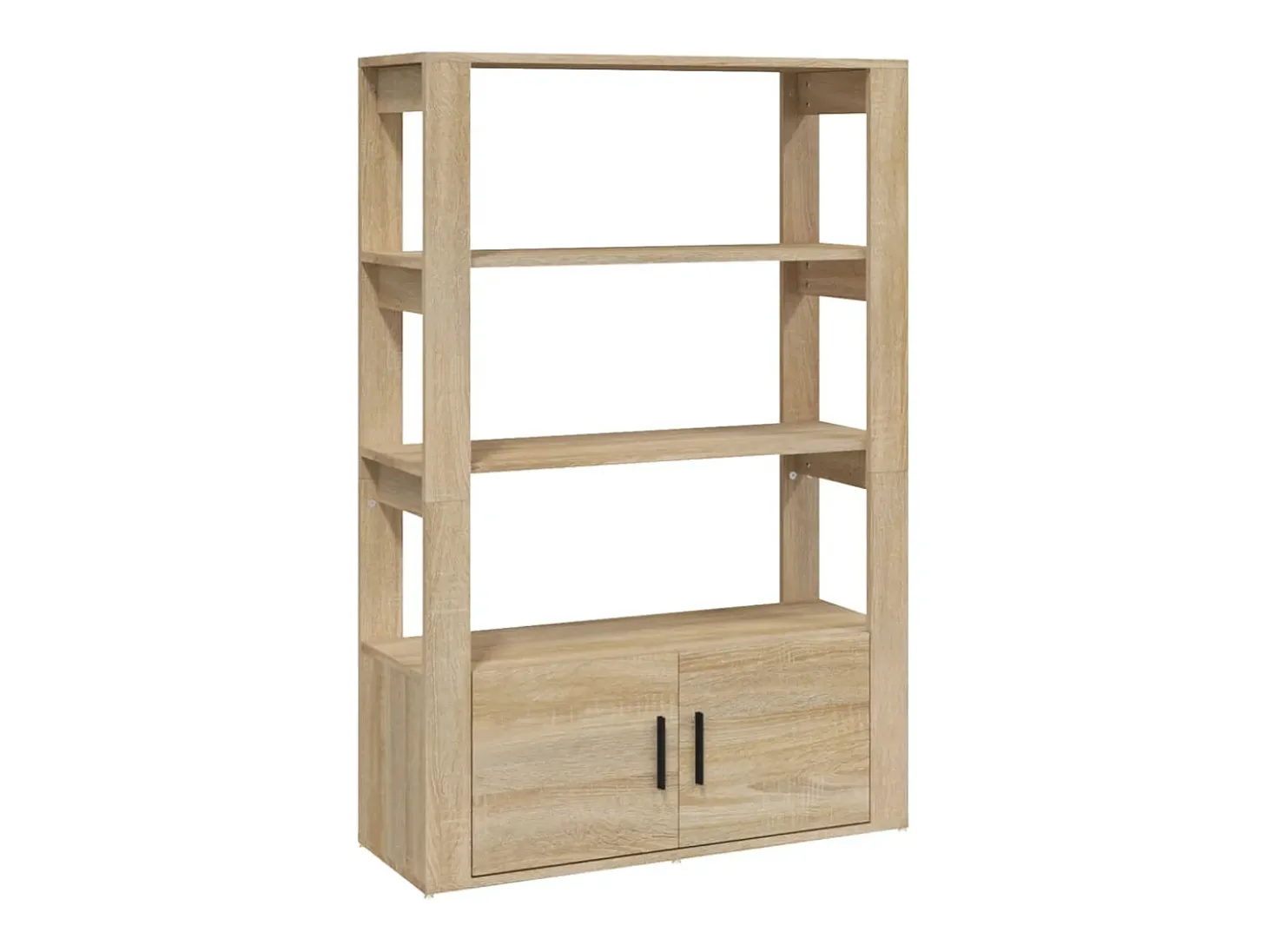 Aparador de roble Sonoma 80x30x119,5 cm Madera de ingeniería